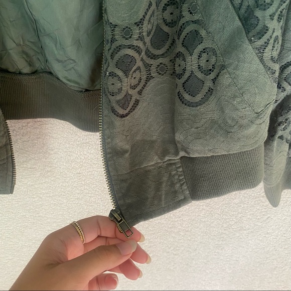 Green Bomber Jacket - Picture 3 of 5